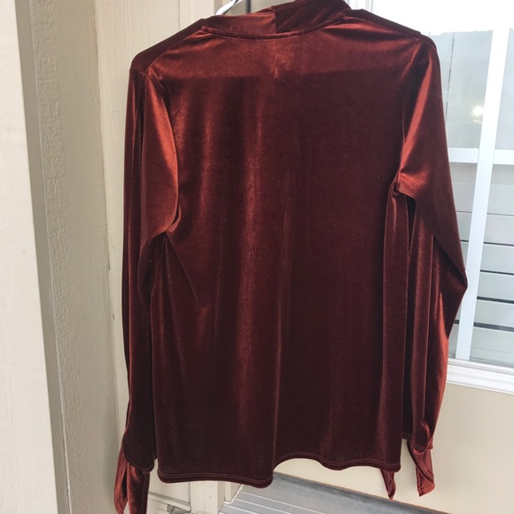 nwt burnt orange velvet cardi Small - Picture 5 of 5